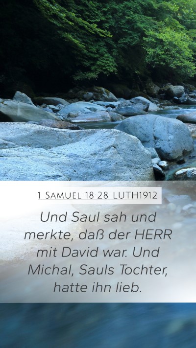 1 Samuel 18:28 LUTH1912 Bible Verse Image