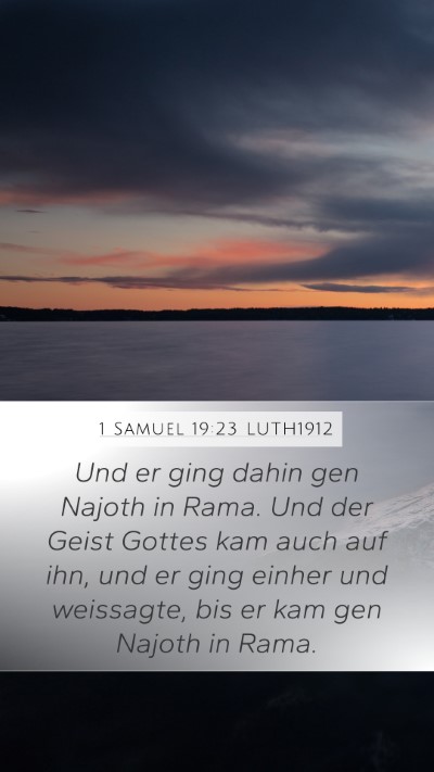1 Samuel 19:23 LUTH1912 Bible Verse Image