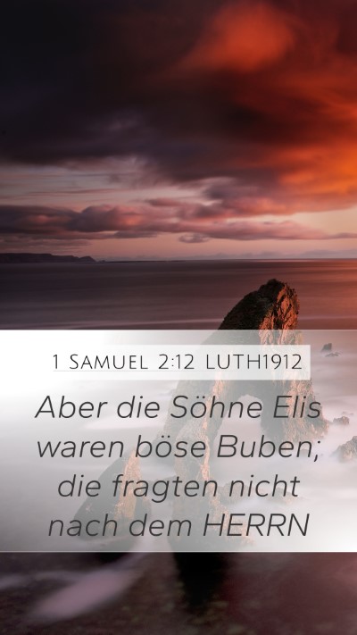 1 Samuel 2:12 LUTH1912 Bible Verse Image