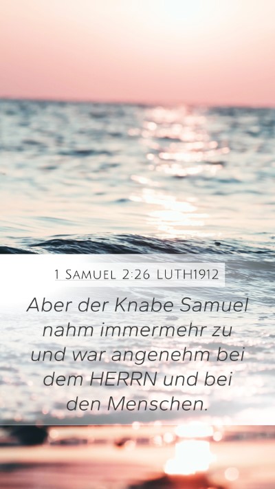 1 Samuel 2:26 LUTH1912 Bible Verse Image