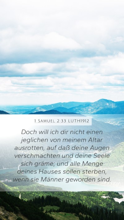 1 Samuel 2:33 LUTH1912 Bible Verse Image