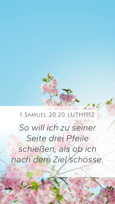1 Samuel 20:20 LUTH1912 Bible Verse Image