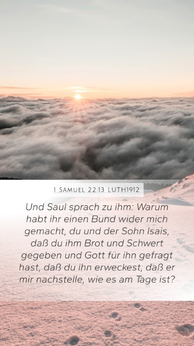 1 Samuel 22:13 LUTH1912 Bible Verse Image