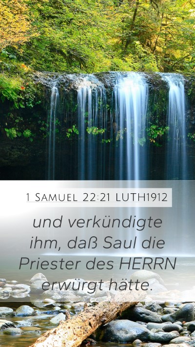1 Samuel 22:21 LUTH1912 Bible Verse Image