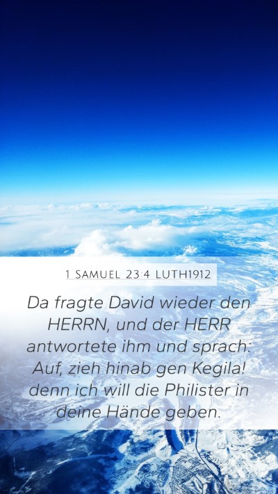 1 Samuel 23:4 LUTH1912 Bible Verse Image