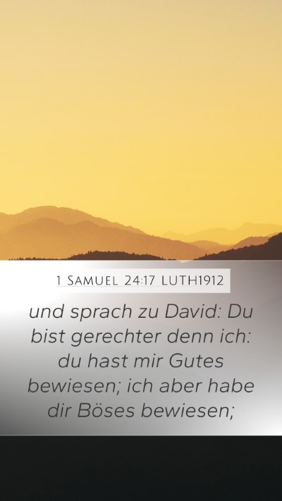 1 Samuel 24:17 LUTH1912 Bible Verse Image
