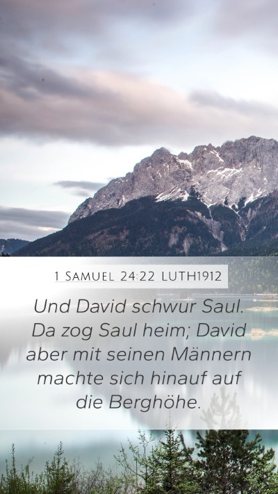 1 Samuel 24:22 LUTH1912 Bible Verse Image