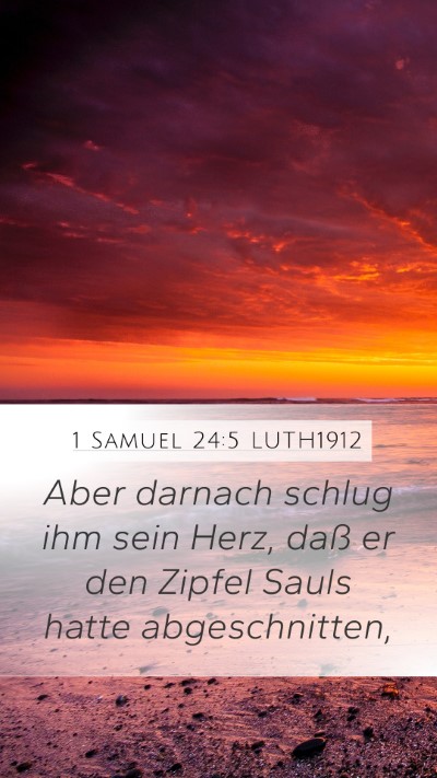 1 Samuel 24:5 LUTH1912 Bible Verse Image