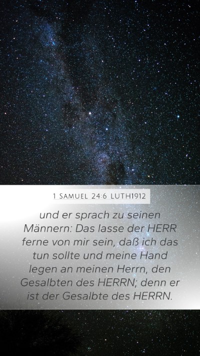 1 Samuel 24:6 LUTH1912 Bible Verse Image