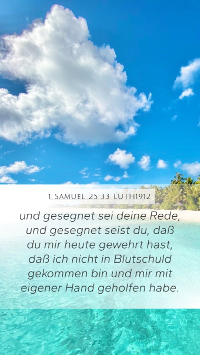 1 Samuel 25:33 LUTH1912 Bible Verse Image