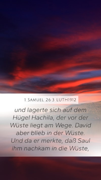 1 Samuel 26:3 LUTH1912 Bible Verse Image