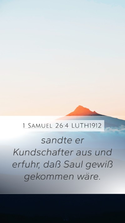 1 Samuel 26:4 LUTH1912 Bible Verse Image