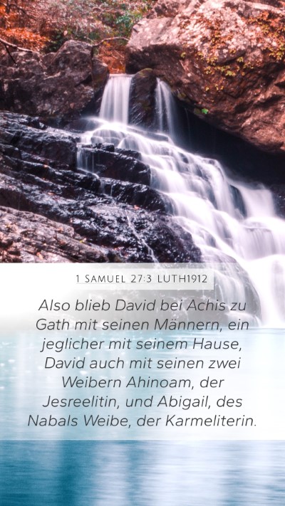 1 Samuel 27:3 LUTH1912 Bible Verse Image