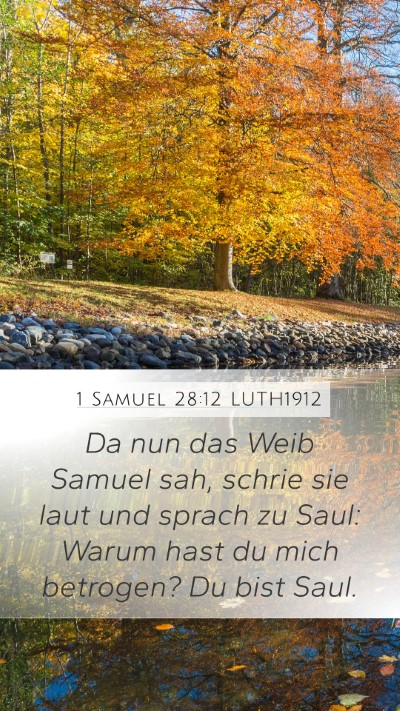 1 Samuel 28:12 LUTH1912 Bible Verse Image