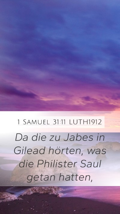 1 Samuel 31:11 LUTH1912 Bible Verse Image