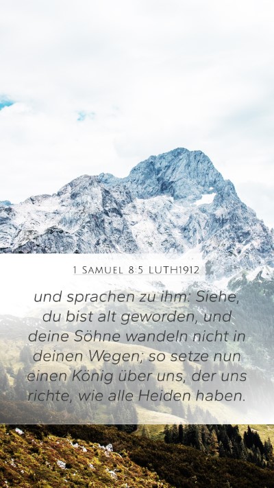 1 Samuel 8:5 LUTH1912 Bible Verse Image