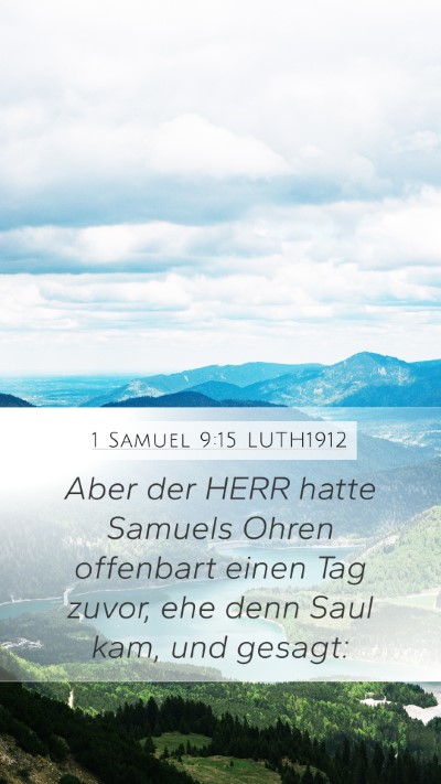 1 Samuel 9:15 LUTH1912 Bible Verse Image