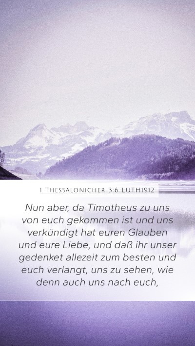 1 Thessalonicher 3:6 LUTH1912 Bible Verse Image
