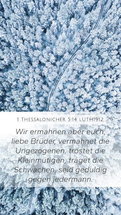 1 Thessalonicher 5:14 LUTH1912 Bible Verse Image