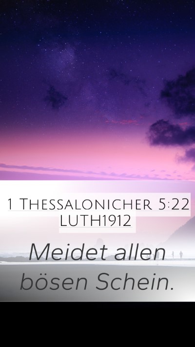 1 Thessalonicher 5:22 LUTH1912 Bible Verse Image