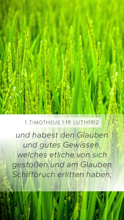 1 Timotheus 1:19 LUTH1912 Bible Verse Image