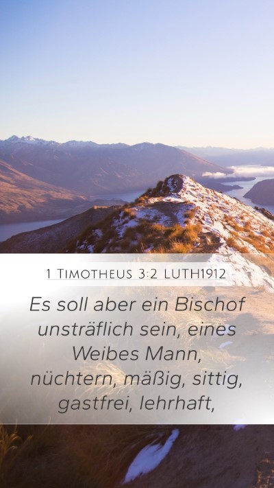 1 Timotheus 3:2 LUTH1912 Bible Verse Image