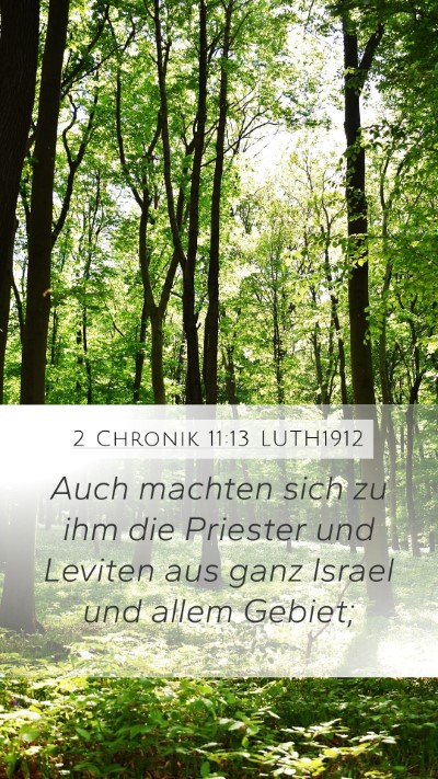 2 Chronik 11:13 LUTH1912 Bible Verse Image