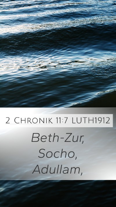 2 Chronik 11:7 LUTH1912 Bible Verse Image