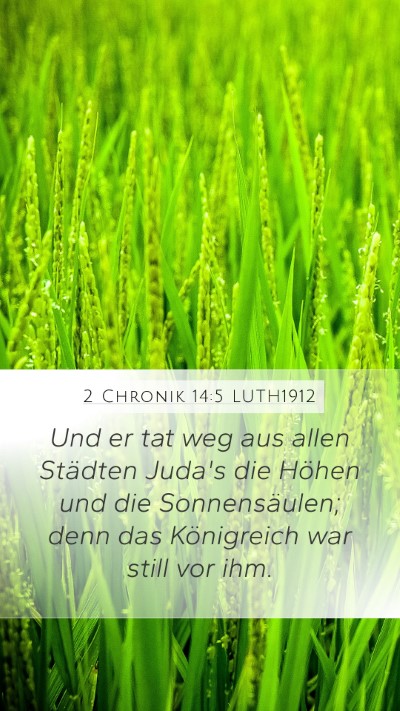 2 Chronik 14:5 LUTH1912 Bible Verse Image