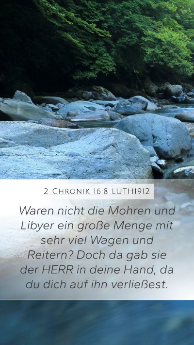2 Chronik 16:8 LUTH1912 Bible Verse Image