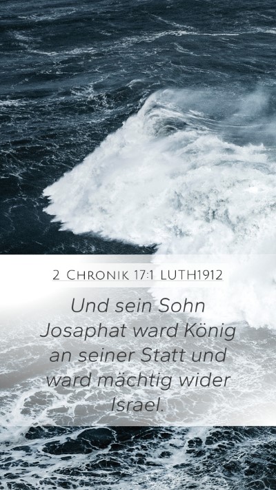 2 Chronik 17:1 LUTH1912 Bible Verse Image