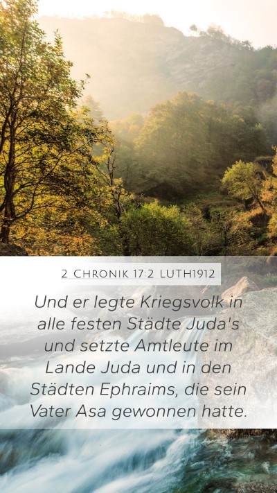 2 Chronik 17:2 LUTH1912 Bible Verse Image