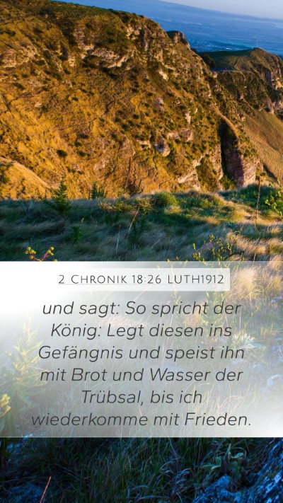 2 Chronik 18:26 LUTH1912 Bible Verse Image