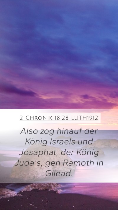 2 Chronik 18:28 LUTH1912 Bible Verse Image