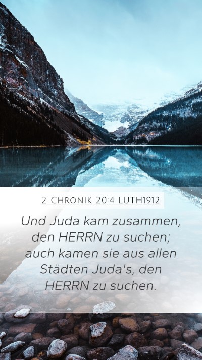 2 Chronik 20:4 LUTH1912 Bible Verse Image