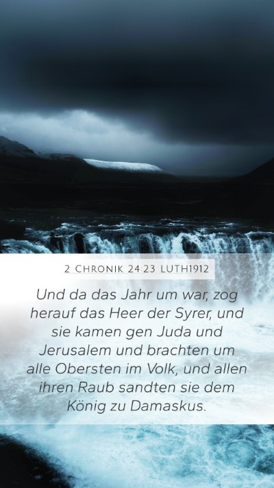 2 Chronik 24:23 LUTH1912 Bible Verse Image