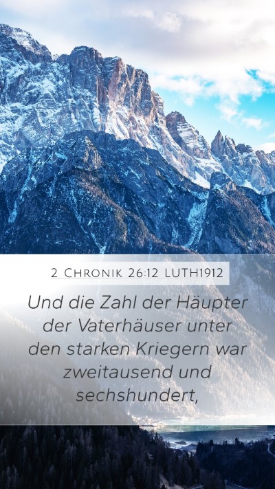 2 Chronik 26:12 LUTH1912 Bible Verse Image