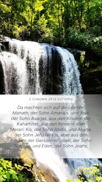 2 Chronik 29:12 LUTH1912 Bible Verse Image