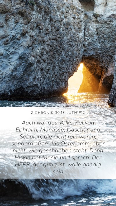 2 Chronik 30:18 LUTH1912 Bible Verse Image