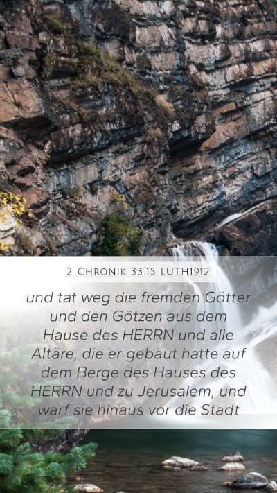 2 Chronik 33:15 LUTH1912 Bible Verse Image