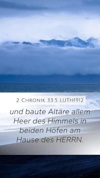 2 Chronik 33:5 LUTH1912 Bible Verse Image