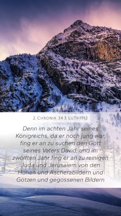 2 Chronik 34:3 LUTH1912 Bible Verse Image
