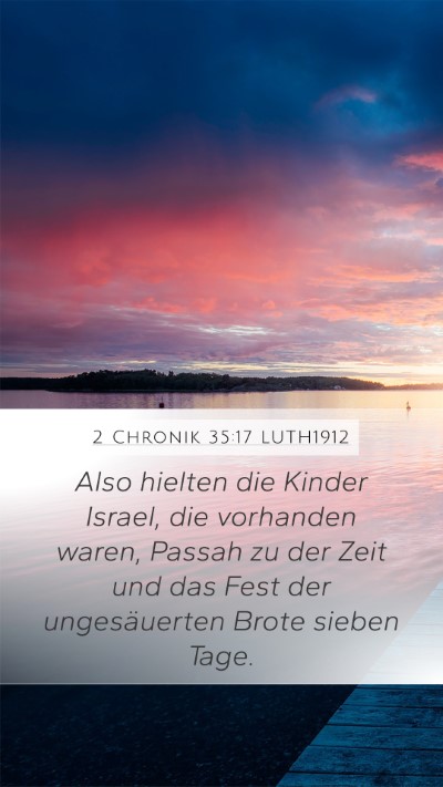 2 Chronik 35:17 LUTH1912 Bible Verse Image