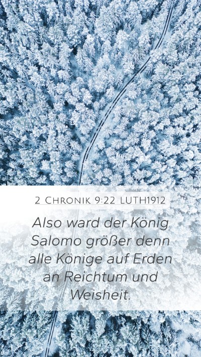 2 Chronik 9:22 LUTH1912 Bible Verse Image