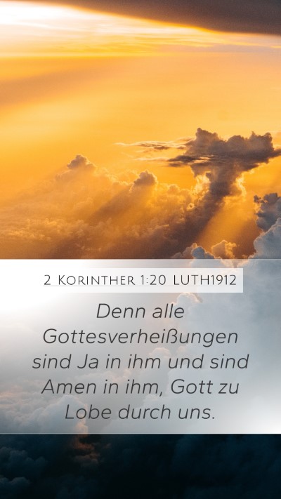 2 Korinther 1:20 LUTH1912 Bible Verse Image