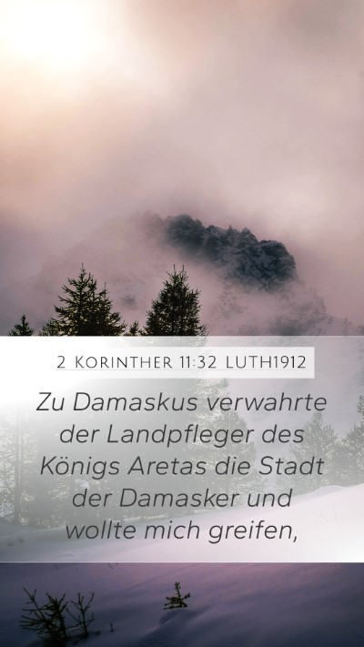 2 Korinther 11:32 LUTH1912 Bible Verse Image