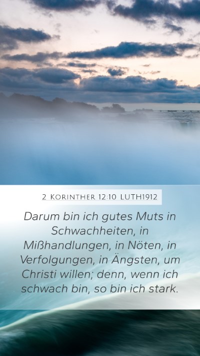 2 Korinther 12:10 LUTH1912 Bible Verse Image