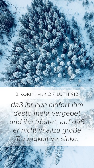 2 Korinther 2:7 LUTH1912 Bible Verse Image