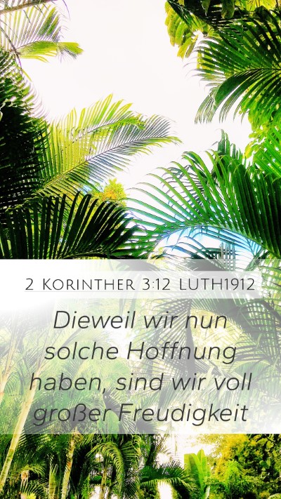 2 Korinther 3:12 LUTH1912 Bible Verse Image