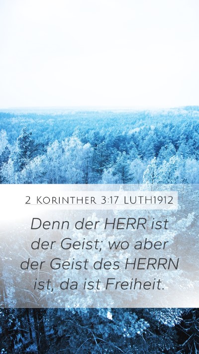 2 Korinther 3:17 LUTH1912 Bible Verse Image